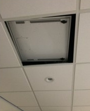 Instalación en techo falso